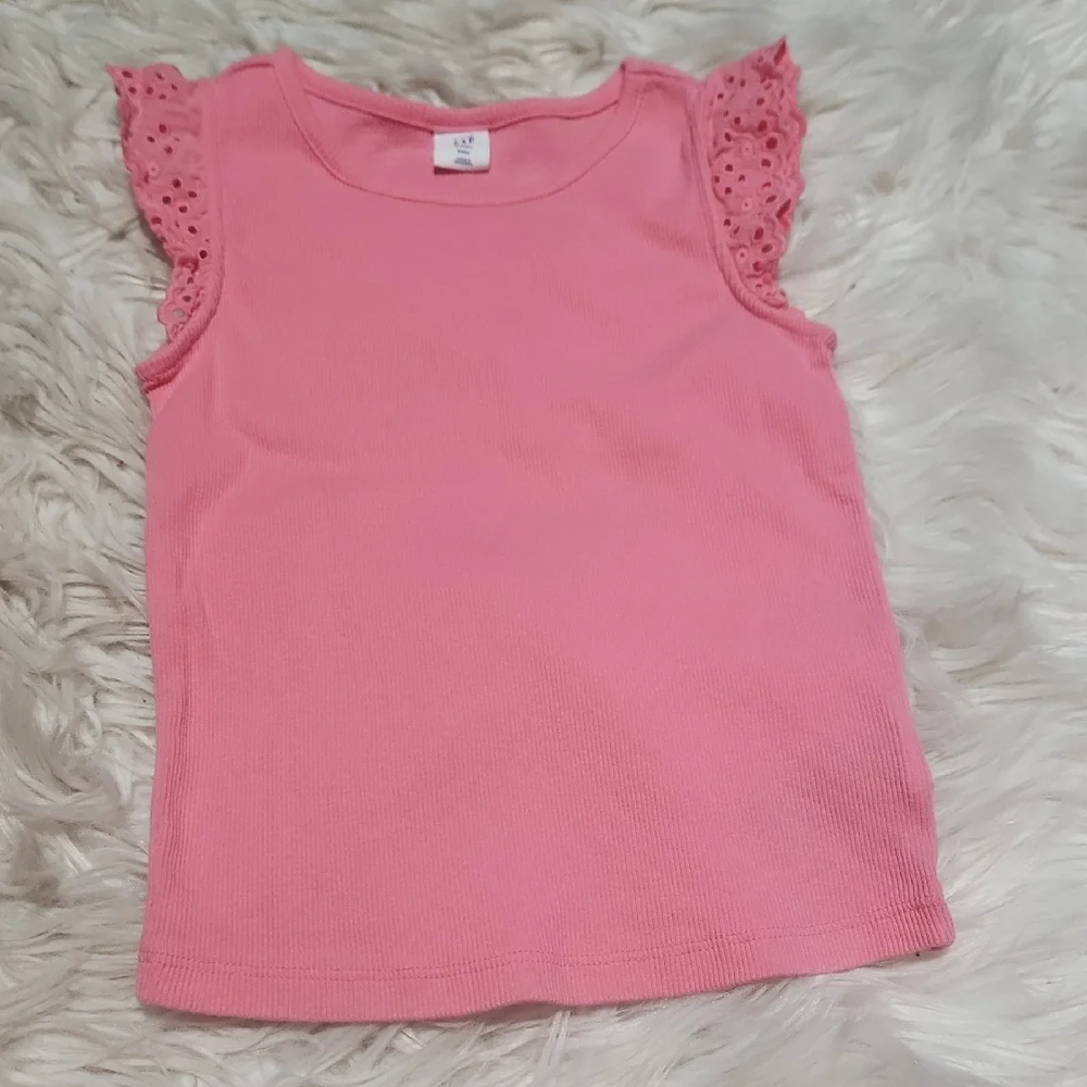 Baby Gap Eyelet Pink Tank Top- 4 Years